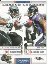 2012 Panini Prestige League Leaders #5 Maurice Jones-Drew|Ray Rice