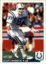 1992 Fleer Base Set #166 Scott Radecic