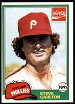 1981 Topps Coca-Cola Team Sets #3 Steve Carlton