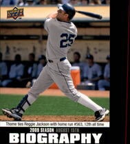 2010 Upper Deck Season Biography #SB-150 Jim Thome
