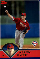 2003 Topps Traded #T38 Aaron Myette