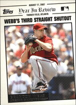 2008 Topps Update Year in Review #YR137 Brandon Webb