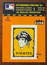 1982 Fleer Team Logo Stickers #NNO Pirates