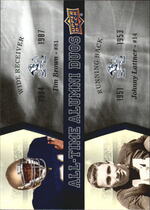 2013 Upper Deck Notre Dame All Time Alumni Duos #ATAD-BL Johnny Lattner|Tim Brown