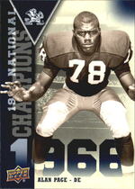 2013 Upper Deck Notre Dame National Champions #NCAP Alan Page