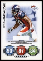 2010 Topps Attax Code Cards #9 Brian Dawkins