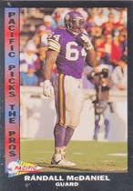 1992 Pacific Picks The Pros Silver #15 Randall McDaniel