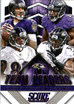 2015 Score Team Leaders #11 Elvis Dumervil|Joe Flacco|Justin Forsett|Steve Smith Sr.