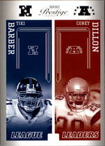 2006 Playoff Prestige League Leaders #LL-16 Corey Dillon|Tiki Barber