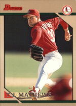 1996 Bowman Base Set #255 T.J. Mathews