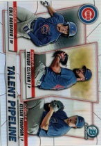2020 Bowman Chrome Talent Pipeline Trios Refractor #TP-CHI Cole Roederer|Keegan Thompson|Trevor Clifton