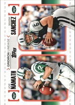 2010 Topps Gridiron Lineage #GL-NS Joe Namath|Mark Sanchez
