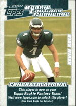 2007 Topps Rookie Fantasy Challenge #15 Kevin Kolb