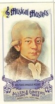 2012 Topps Allen and Ginter Mini Musical Masters #MM2 Wolfgang Amadeus Mozart