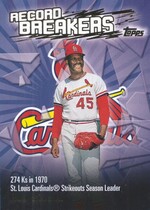 2003 Topps Record Breakers #RB-BG Bob Gibson