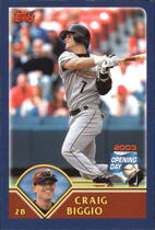 2003 Topps Opening Day Mini Stickers/Scratch Offs #7 Craig Biggio
