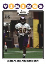 2008 Topps Base Set #420 Erin Henderson