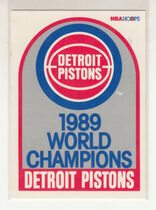 1989 NBA Hoops Hoops #353 Pistons Team