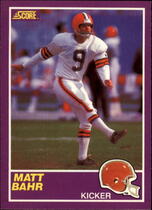 1989 Score Supplemental #410S Matt Bahr