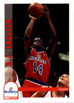 1992 NBA Hoops Base Set #234 A.J. English