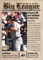 2001 Upper Deck Big League Beat #BB15 Jose Canseco