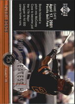 2002 Upper Deck 2001s Greatest Hits #1 Barry Bonds