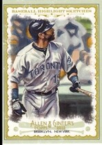 2012 Topps Allen and Ginter Baseball Highlights Sketches #BH-20 Jose Bautista