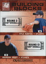 2011 Donruss Elite Extra Edition Building Blocks Dual #2 Brandon Drury|Kyle Kubitza