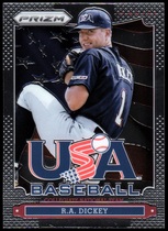 2013 Panini Prizm USA Baseball #USA6 R.A. Dickey
