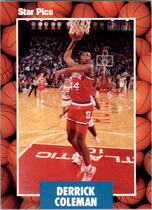 1990 Star Pics College Top Picks #43 Derrick Coleman
