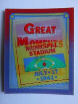 1988 Score Great Moments in Baseball Magic Motion Trivia #46 Joe DiMaggio