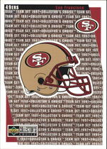 1997 Upper Deck Collectors Choice 49ers #SF14 49ers Checklist
