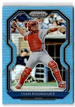 2021 Panini Prizm Carolina Blue Prizm #2 Ivan Rodriguez