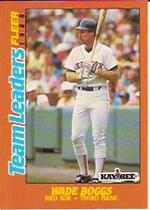 1988 Fleer Team Leaders #2 Wade Boggs