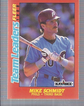 1988 Fleer Team Leaders #34 Mike Schmidt