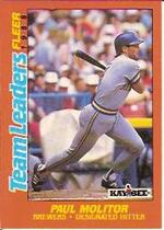 1988 Fleer Team Leaders #22 Paul Molitor