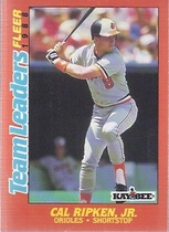 1988 Fleer Team Leaders #30 Cal Ripken Jr.