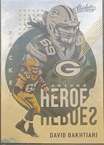 2021 Panini Absolute Unsung Heroes #1 David Bakhtiari