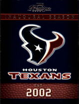 2002 Playoff Prestige #150 Houston Texans