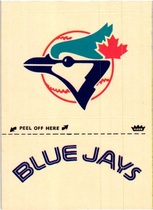 1982 Fleer Team Logo Stickers #NNO Blue Jays