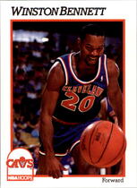 1991 NBA Hoops Base Set #348 Winston Bennett