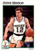 1991 NBA Hoops Base Set #392 Steve Henson