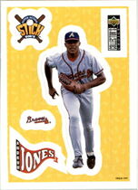 1997 Upper Deck Collectors Choice Stick'Ums Retail (No Number) #NNO Andruw Jones