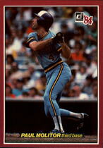 1984 Donruss Action All Stars #35 Paul Molitor