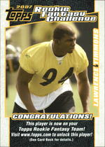 2007 Topps Rookie Fantasy Challenge #13 Lawrence Timmons