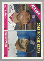 2015 Topps Heritage #44 Edwin Escobar|Matt Barnes