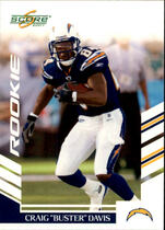 2007 Score Base Set #344 Craig Buster Davis