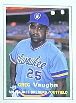 1990 SCD Baseball Card Price Guide Replicards #18 Greg Vaughn