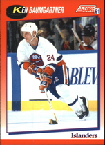 1991 Score Canadian (Bilingual) #148 Ken Baumgartner