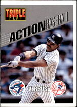 1993 Leaf Triple Play Action #19 Don Mattingly